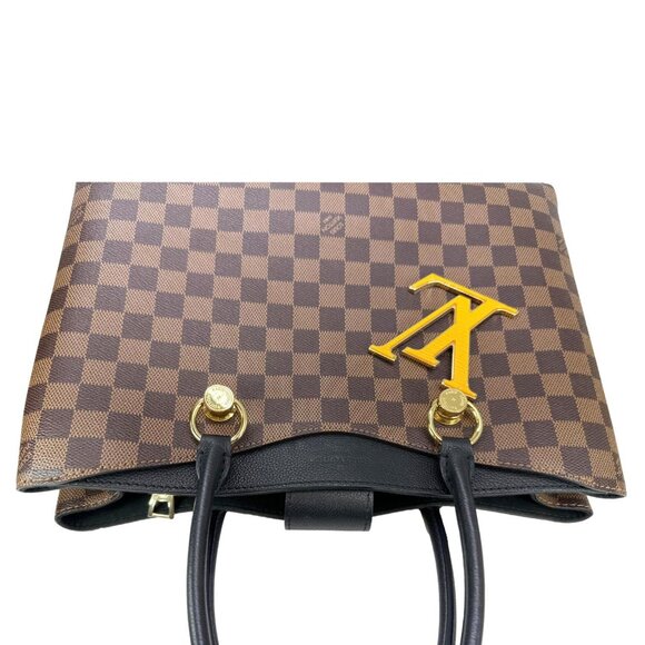 Louis Vuitton  LV Riverside Damier Ebene Satchel Bag Brown - Picture 4 of 11